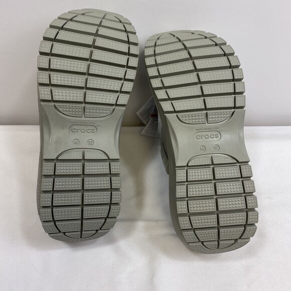 Crocs Strapped Beach Sandal Men\'s 12 Gray Mega Crush Platform Preppy Camp Clog main image 7